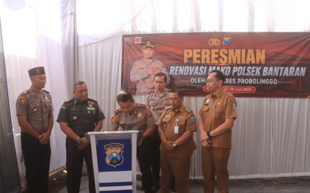 Kapolres  Probolinggo Resmikan Renovasi Polsek Bantaran dan Besuk,Tekankan Optimalisasi Pelayanan Publik