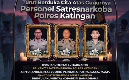 Polri Berikan Penghargaan Tertinggi bagi Tiga Bhayangkara Gugur
