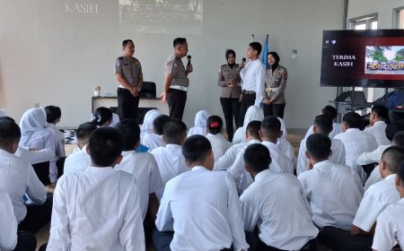 Pelajar Diajak Disiplin Berlalu Lintas dan Menolak Segala Bentuk Perundungan