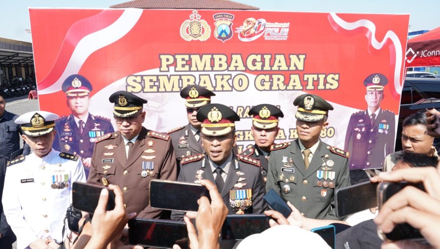 Hari Bhayangkara Ke-80, Polresta Sidoarjo Salurkan Bantuan 3 ton Beras untuk Masyarakat