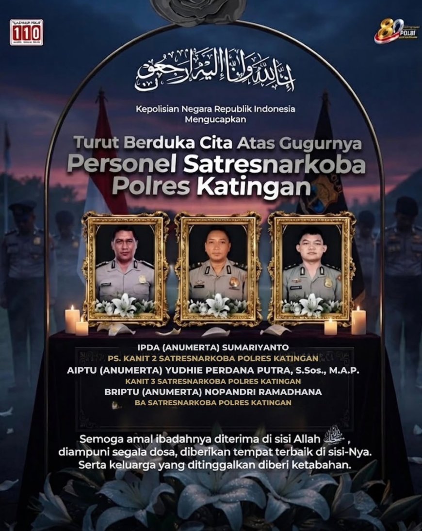 Polri Berikan Penghargaan Tertinggi bagi Tiga Bhayangkara Gugur