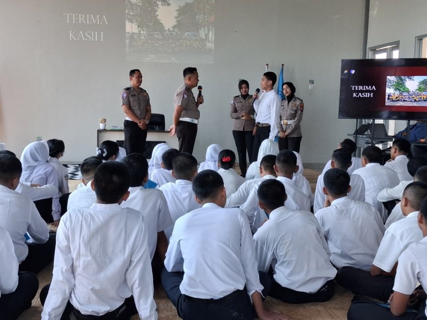 Polres Mojokerto Kampanyekan Tertib Lalu Lintas dan Sekolah Ramah Anak