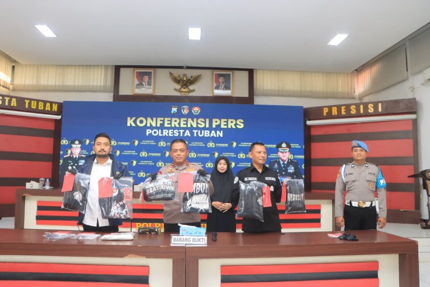 Polresta Tuban Amankan 8 Tersangka Pengeroyokan di 4 Lokasi