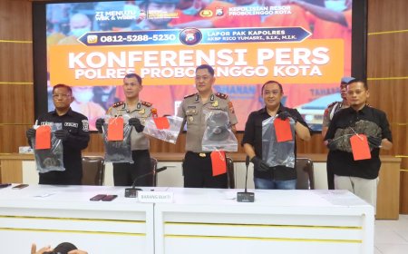 Polres Probolinggo Kota Ungkap Kasus Pembunuhan Manusia Silver, Dua Tersangka Diamankan