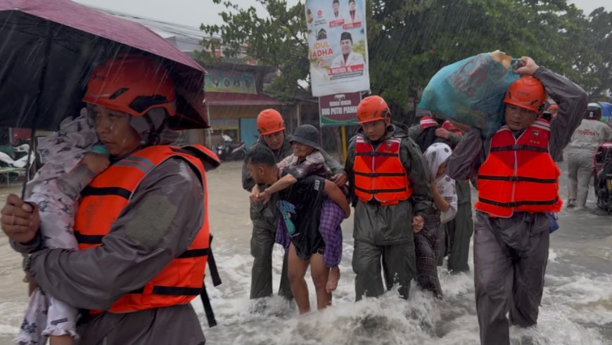 Evakuasi Warga Terdampak Banjir Dilakukan Secara Cepat dan Humanis