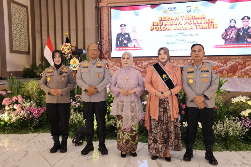 Jadi Ibu Asuh Polwan Polda Jatim, Ny. Lenia Dekananto Dorong Kesejahteraan dan Keharmonisan Keluarga Polri
